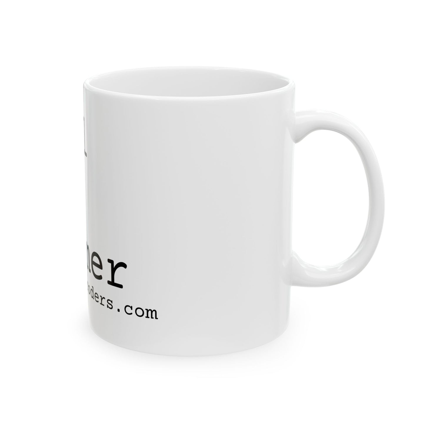 Ctrl + Alt + Hammer White Ceramic Mug, (11oz, 15oz)