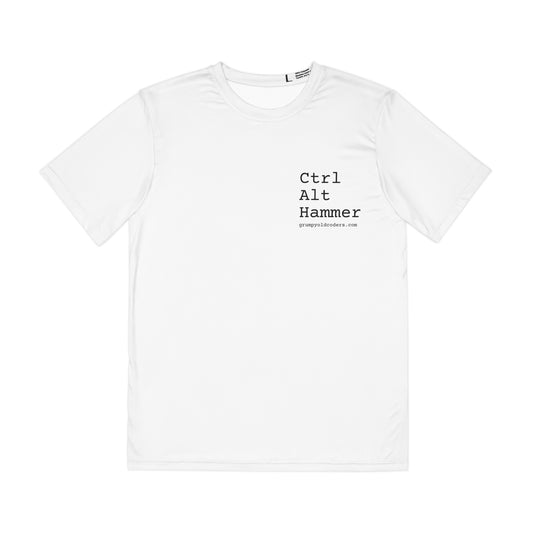 Ctrl + Alt + Hammer White T-Shirt (Mens)